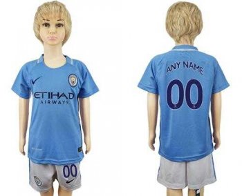 Manchester City Personalized Home Kid Soccer Club Jersey