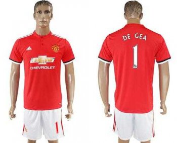 Manchester United #1 DE GEA Red Home Soccer Club Jersey