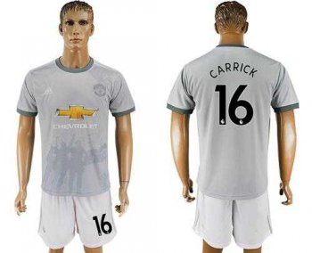 Manchester United #16 Carrick Sec Away Soccer Club Jersey