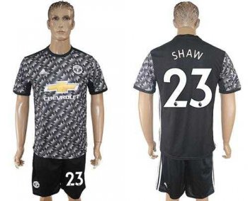 Manchester United #23 Shaw Black Soccer Club Jersey