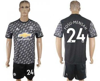 Manchester United #24 Fosu-Mensah Black Soccer Club Jersey