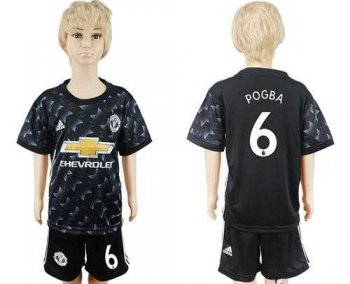 Manchester United #6 Pogba Away Kid Soccer Club Jersey