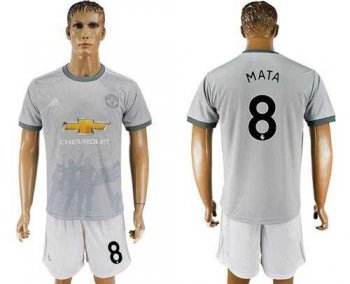 Manchester United #8 Mata Sec Away Soccer Club Jersey