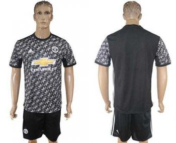 Manchester United Blank Black Soccer Club Jersey