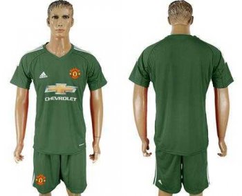 Manchester United Blank Green Goalkeeper Soccer Club Jersey