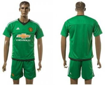 Manchester United Blank Green Goalkeeper Soccer Club Jersey