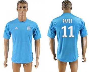 Marseille #11 Payet Away Soccer Club Jersey