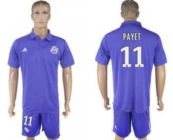 Marseille #11 Payet Sec Away Soccer Club Jersey