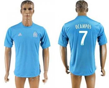 Marseille #7 Ocampos Away Soccer Club Jersey