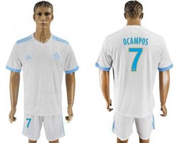 Marseille #7 Ocampos Home Soccer Club Jersey