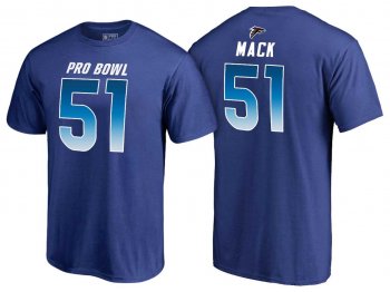 Men Alex Mack Atlanta Falcons NFC Royal 2018 Pro Bowl Name & Number T-Shirt