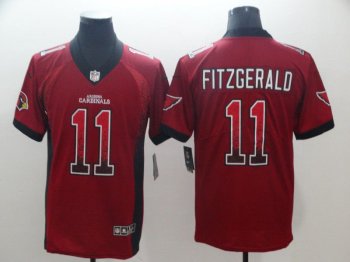 Men Arizona Cardinals 11 Fitzgerald Red Drift Fashion Color Rush Limited NFL Jerseys