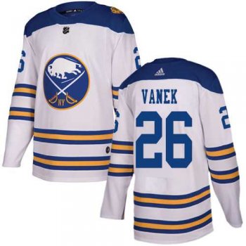 Men's Adidas Buffalo Sabres #26 Thomas Vanek White Authentic 2018 Winter Classic Stitched NHL Jersey