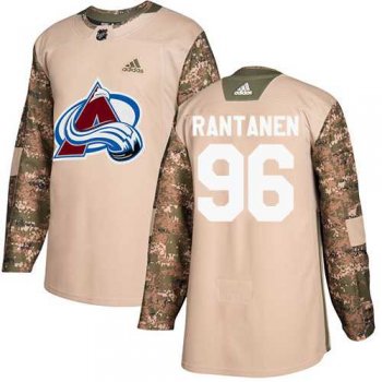 Men's Adidas Colorado Avalanche #96 Mikko Rantanen Camo Authentic 2017 Veterans Day Stitched NHL Jersey