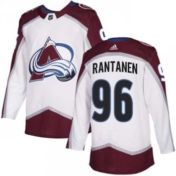 Men's Adidas Colorado Avalanche #96 Mikko Rantanen White Road Authentic Stitched NHL Jersey