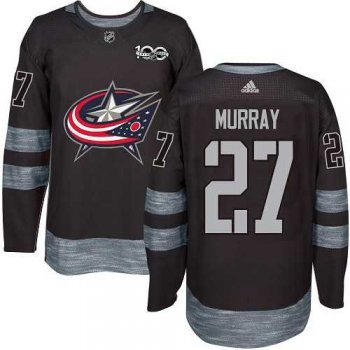 Men's Adidas Columbus Blue Jackets #27 Ryan Murray Black 1917-2017 100th Anniversary Stitched NHL Jersey