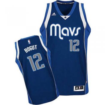 Men's Adidas Dallas Mavericks #12 Andrew Bogut Alternate NBA Navy Blue Swingman Jersey