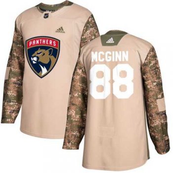 Men's Adidas Florida Panthers #88 Jamie McGinn Camo Authentic 2017 Veterans Day Stitched NHL Jersey