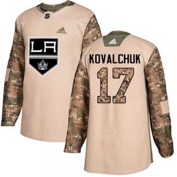 Men's Adidas Los Angeles Kings #17 Ilya Kovalchuk Camo Authentic 2017 Veterans Day Stitched NHL Jersey