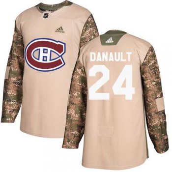 Men's Adidas Montreal Canadiens #24 Phillip Danault Camo Authentic 2017 Veterans Day Stitched NHL Jersey