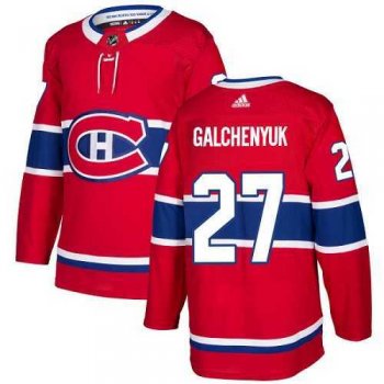 Men's Adidas Montreal Canadiens #27 Alex Galchenyuk Red Home Authentic Stitched NHL Jersey