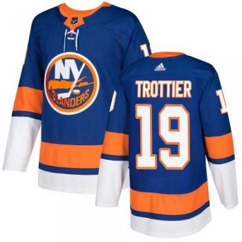 Men's Adidas New York Islanders #19 Bryan Trottier Royal Blue Home Authentic Stitched NHL Jersey