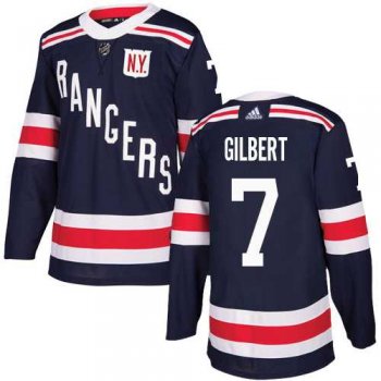 Men's Adidas New York Rangers #7 Rod Gilbert Navy Blue Authentic 2018 Winter Classic Stitched NHL Jersey