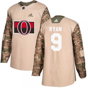 Men's Adidas Ottawa Senators #9 Bobby Ryan Camo Authentic 2017 Veterans Day Stitched NHL Jersey