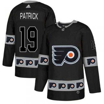 Men's Adidas Philadelphia Flyers #19 Nolan Patrick Black Authentic Team Logo Fashion Stitched NHL Jersey