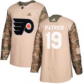 Men's Adidas Philadelphia Flyers #19 Nolan Patrick Camo Authentic 2017 Veterans Day Stitched NHL Jersey