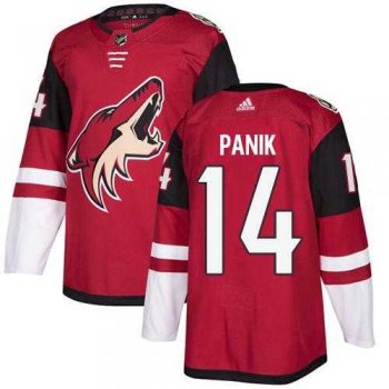 Men's Adidas Phoenix Coyotes #14 Richard Panik Maroon Home Authentic Stitched NHL Jersey