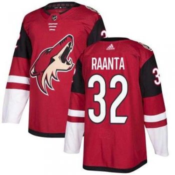 Men's Adidas Phoenix Coyotes #32 Antti Raanta Maroon Home Authentic Stitched NHL Jersey