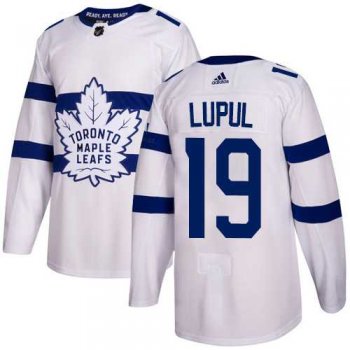 Men's Adidas Toronto Maple Leafs #19 Joffrey Lupul White Authentic 2018 Stadium Series Stitched NHL Jersey