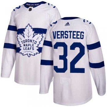 Men's Adidas Toronto Maple Leafs #32 Kris Versteeg White Authentic 2018 Stadium Series Stitched NHL Jersey