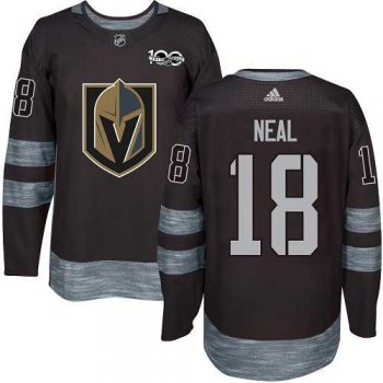 Men's Adidas Vegas Golden Knights #18 James Neal Black 1917-2017 100th Anniversary Stitched NHL Jersey