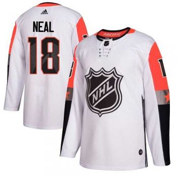 Men's Adidas Vegas Golden Knights #18 James Neal White 2018 All-Star Pacific Division Authentic Stitched NHL