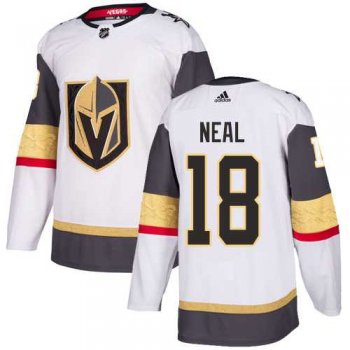 Men's Adidas Vegas Golden Knights #18 James Neal White Road Authentic Stitched NHL