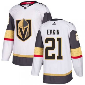 Men's Adidas Vegas Golden Knights #21 Cody Eakin White Road Authentic Stitched NHL Jersey