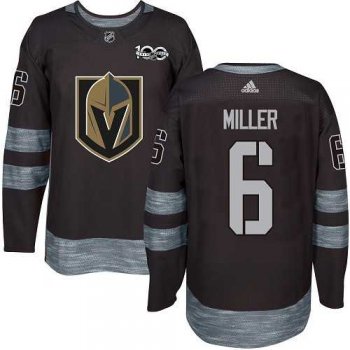 Men's Adidas Vegas Golden Knights #6 Colin Miller Black 1917-2017 100th Anniversary Stitched NHL Jersey