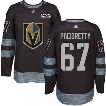 Men's Adidas Vegas Golden Knights #67 Max Pacioretty Black 1917-2017 100th Anniversary Stitched NHL Jersey