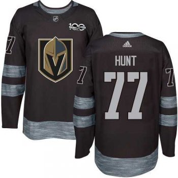 Men's Adidas Vegas Golden Knights #77 Brad Hunt Black 1917-2017 100th Anniversary Stitched NHL Jersey