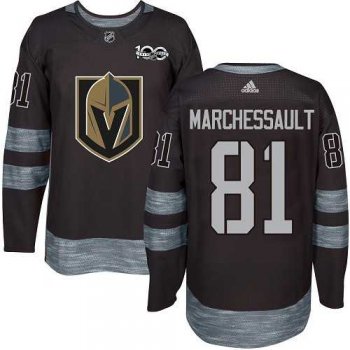 Men's Adidas Vegas Golden Knights #81 Jonathan Marchessault Black 1917-2017 100th Anniversary Stitched NHL Jersey