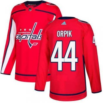 Men's Adidas Washington Capitals #44 Brooks Orpik Red Home Authentic Stitched NHL Jersey