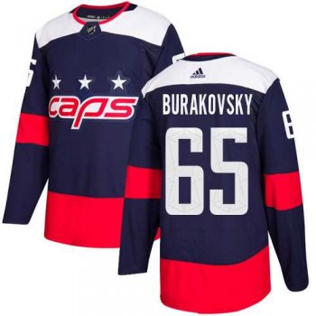 Men's Adidas Washington Capitals #65 Andre Burakovsky Navy Authentic 2018 Stadium Series Stitched NHL Jersey