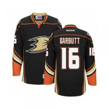 Men's Anaheim Ducks #16 Ryan Garbutt Black Home NHL Jersey