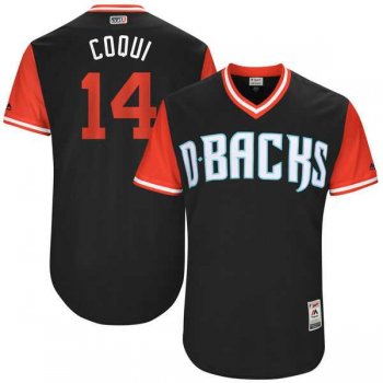 Men's Arizona Diamondbacks #14 Reymond Fuentes Coqui Majestic Black 2017 Little League World Series Players Weekend Jersey