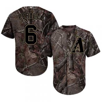 Men's Arizona Diamondbacks #6 David Peralta Camo Realtree Collection Cool Base Stitched MLB