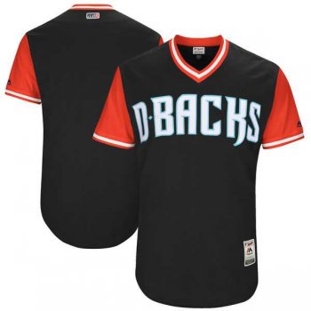 Men's Arizona Diamondbacks Customized Black 2017 Little League World Series Players Weekend Jersey