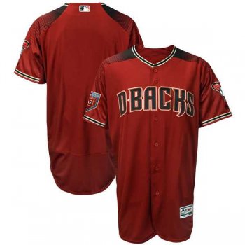 Men's Arizona Diamondbacks Customized Majestic Sedona Red 2018 Spring Training Flex Base Team Jersey