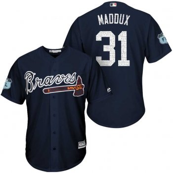 Men's Atlanta Braves #31 Greg Maddux 2017 Spring Training Cool Base Stitched MLB Jersey